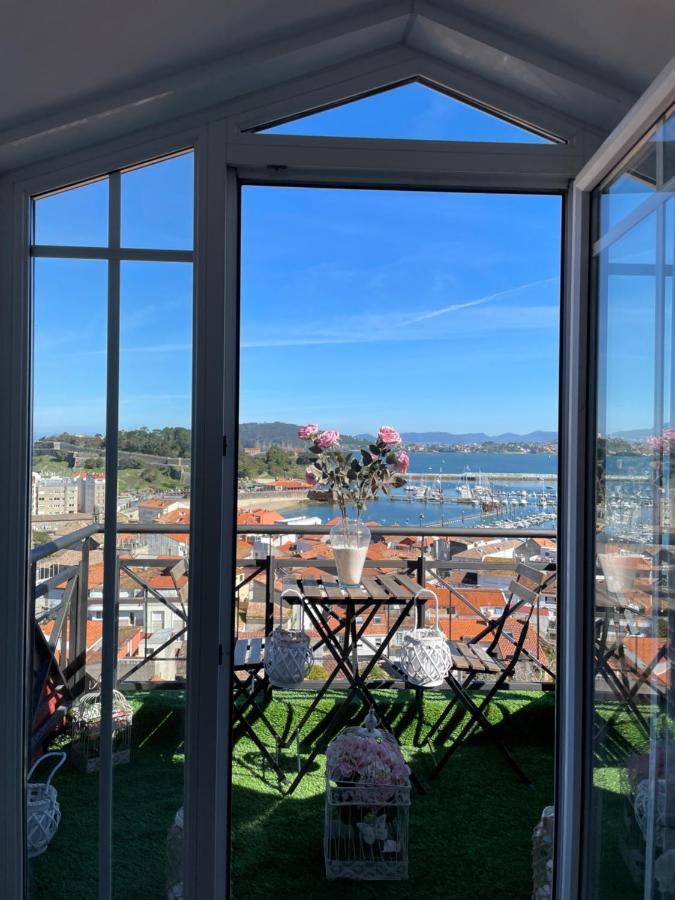 Estudio Impresionantes Vistas Con Terraza Y Piscina Baiona Eksteriør billede