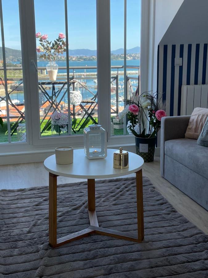 Estudio Impresionantes Vistas Con Terraza Y Piscina Baiona Eksteriør billede